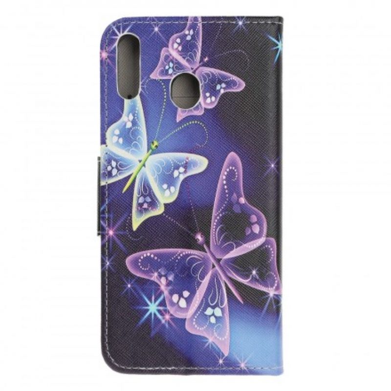 Folio Cover Samsung Galaxy A40 Farfalle E Fiori