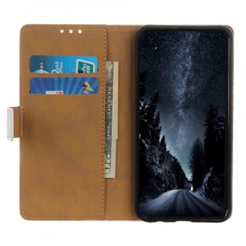 Folio Cover Samsung Galaxy A40 Paio Di Gufi Sull'albero