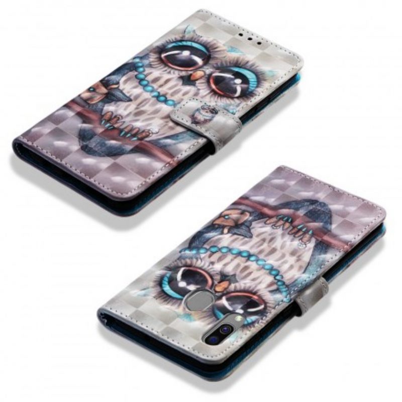 Folio Cover Samsung Galaxy A40 Signorina Gufo