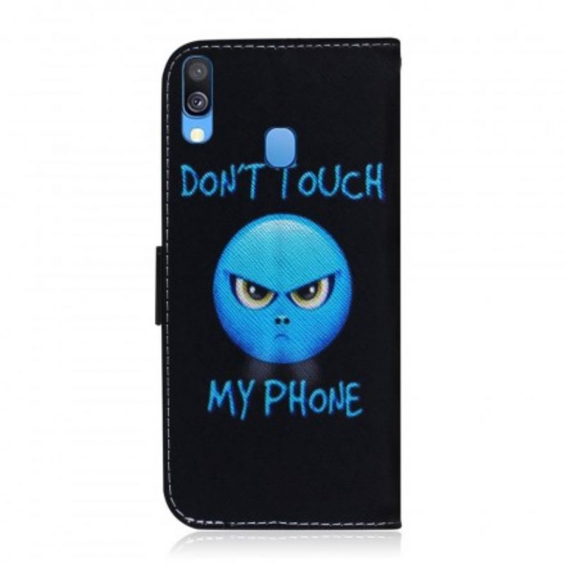 Folio Cover Samsung Galaxy A40 Telefono Emoji