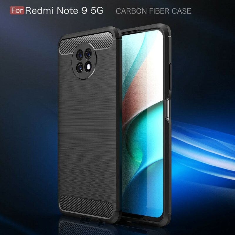 Cover Xiaomi Redmi Note 9T Fibra Di Carbonio Spazzolata