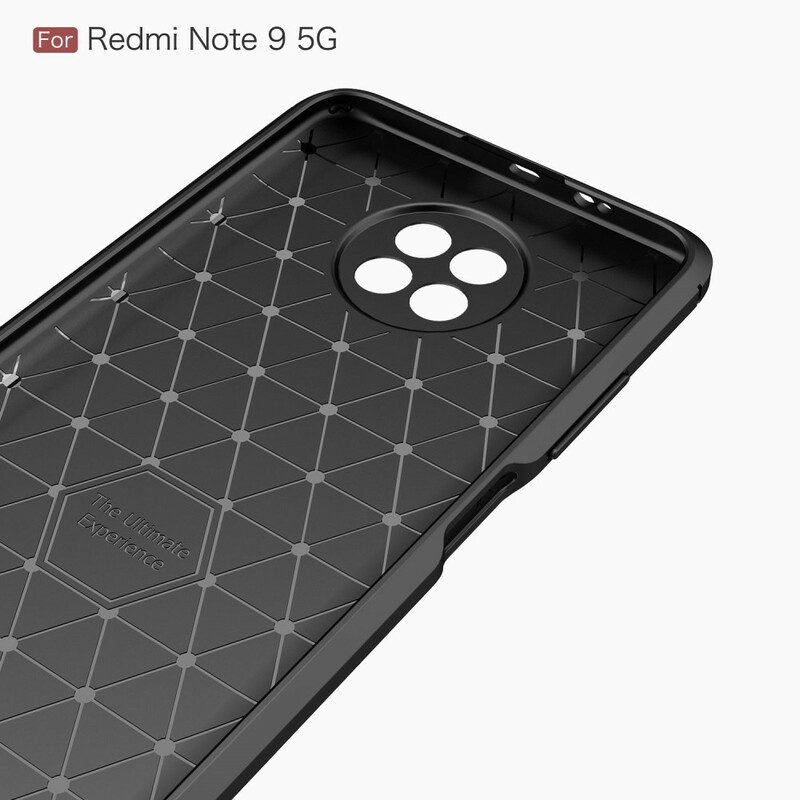 Cover Xiaomi Redmi Note 9T Fibra Di Carbonio Spazzolata