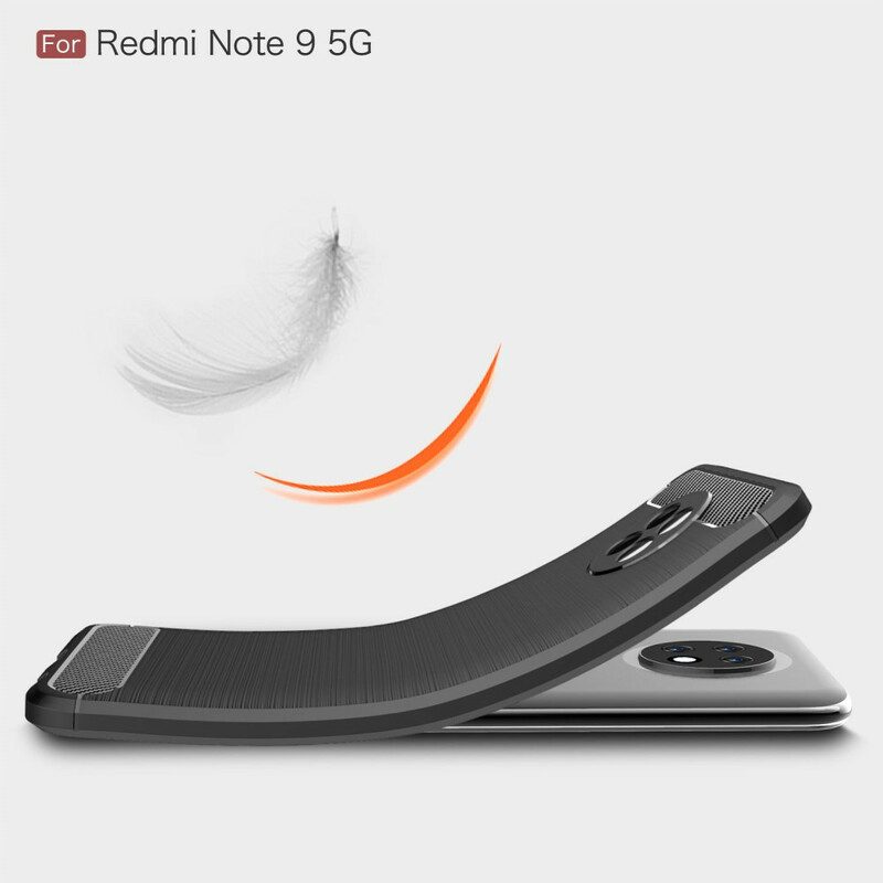 Cover Xiaomi Redmi Note 9T Fibra Di Carbonio Spazzolata