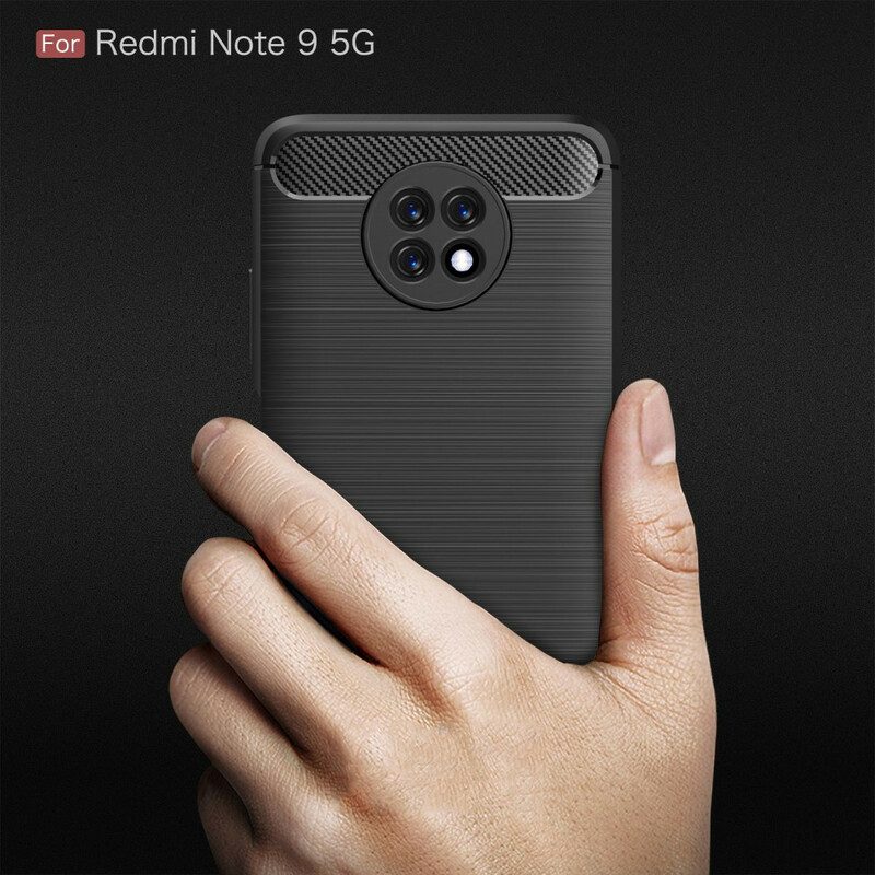 Cover Xiaomi Redmi Note 9T Fibra Di Carbonio Spazzolata