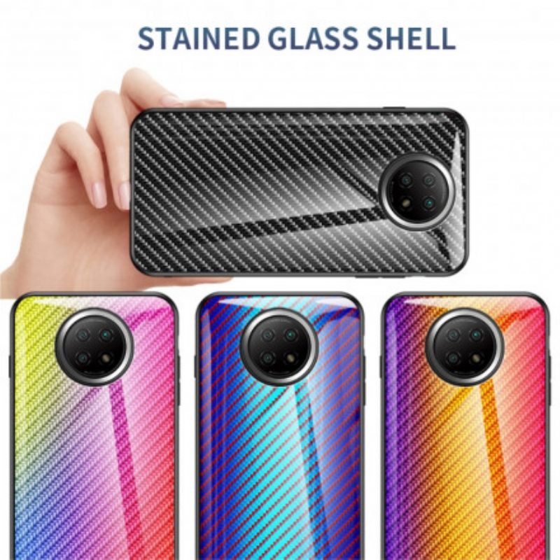 Cover Xiaomi Redmi Note 9T Vetro Temperato In Fibra Di Carbonio