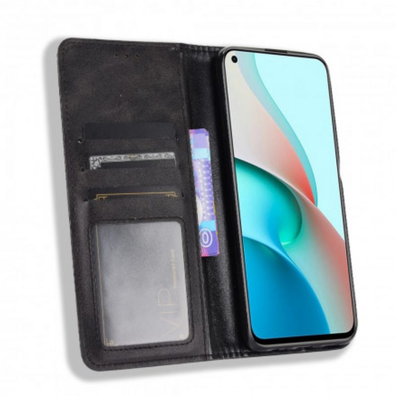 Folio Cover Xiaomi Redmi Note 9T Custodia in pelle Effetto Pelle Stilizzata