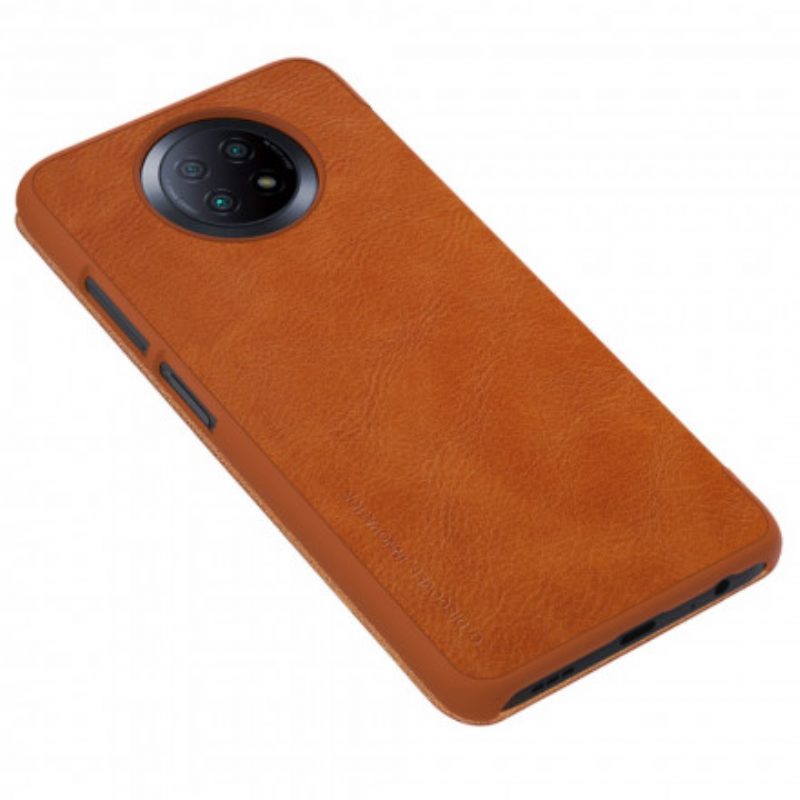 Folio Cover Xiaomi Redmi Note 9T Custodia in pelle Serie Nillkin Qin