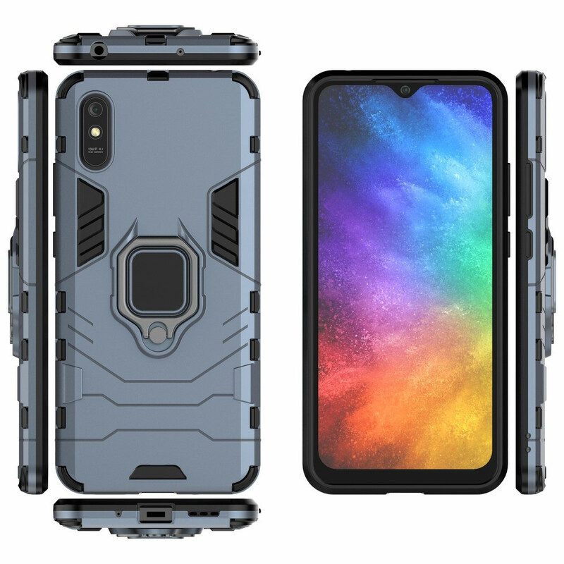 Cover Xiaomi Redmi 9A Anello Resistente