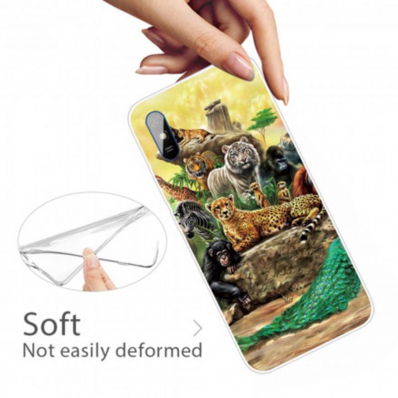 Cover Xiaomi Redmi 9A Animali Da Safari