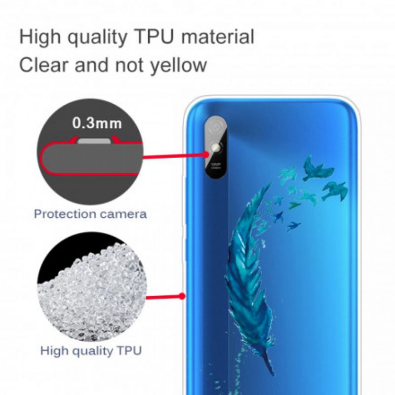 Cover Xiaomi Redmi 9A Bella Piuma Blu