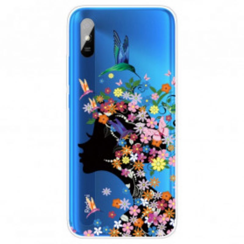 Cover Xiaomi Redmi 9A Bella Testa Di Fiore