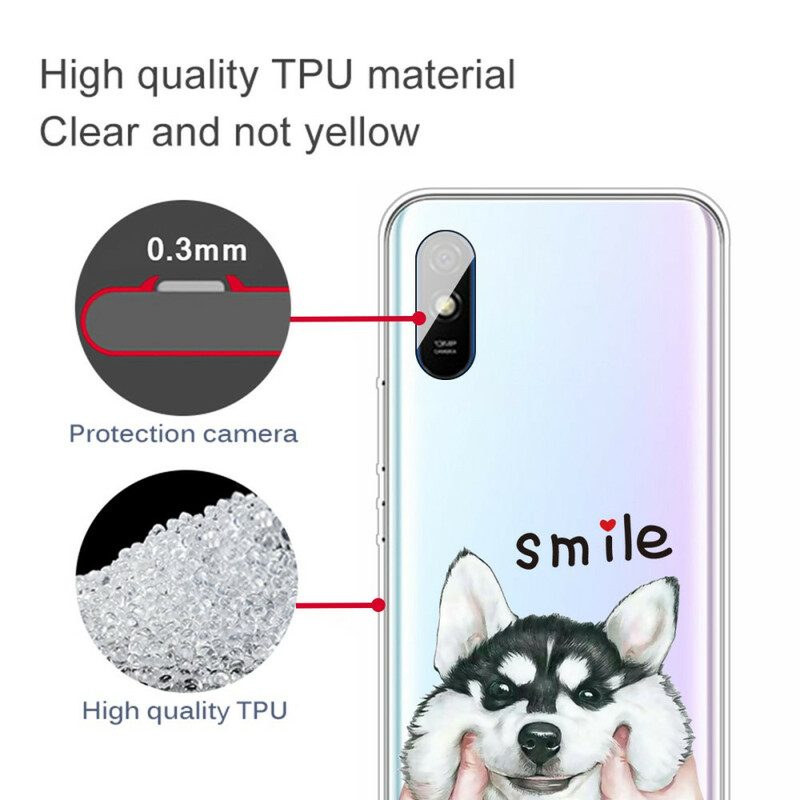 Cover Xiaomi Redmi 9A Cane Sorridente