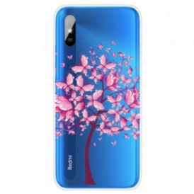 Cover Xiaomi Redmi 9A Cima Dell'albero Rosa