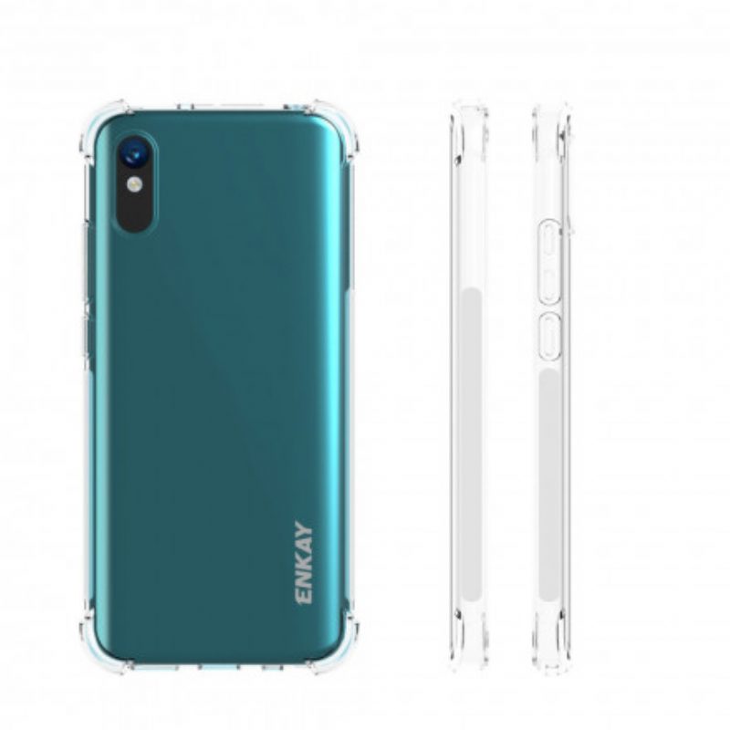 Cover Xiaomi Redmi 9A Combo E Schermo In Vetro Temperato Enkay