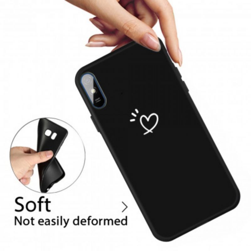 Cover Xiaomi Redmi 9A Cuore Pulsante In Silicone