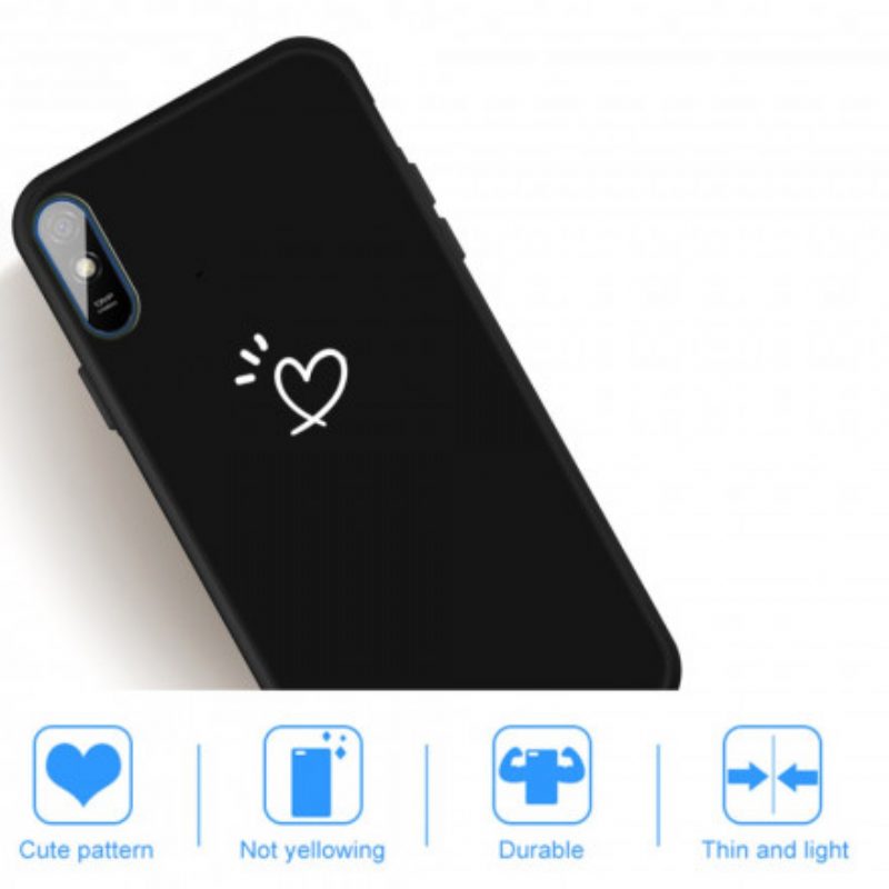 Cover Xiaomi Redmi 9A Cuore Pulsante In Silicone