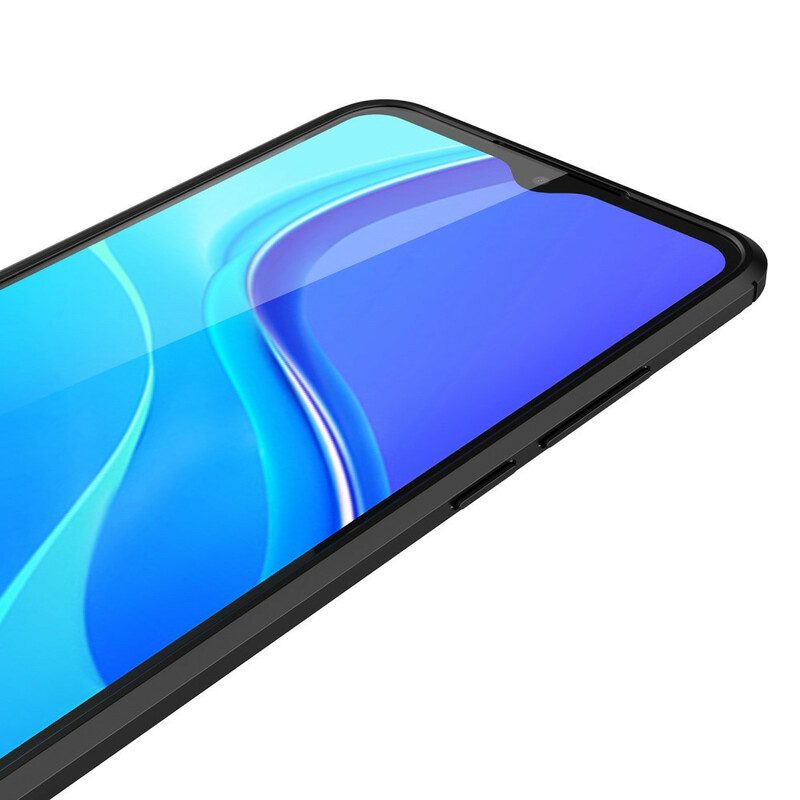 Cover Xiaomi Redmi 9A Doppia Linea Litchi Effetto Pelle