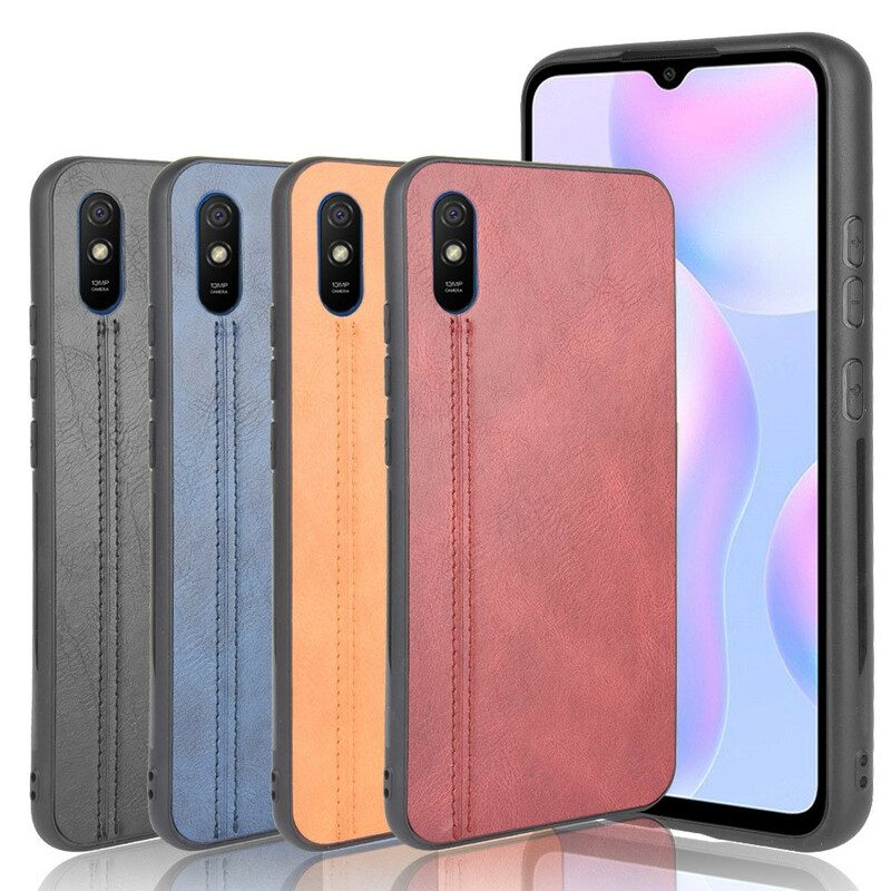 Cover Xiaomi Redmi 9A Effetto Pelle Couture