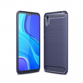 Cover Xiaomi Redmi 9A Fibra Di Carbonio Spazzolata