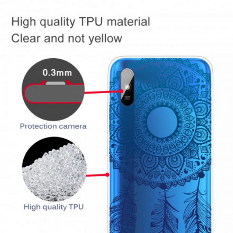 Cover Xiaomi Redmi 9A Mandala A Fiore Singolo