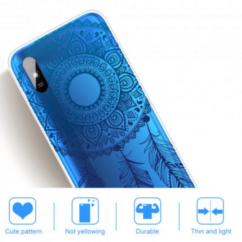 Cover Xiaomi Redmi 9A Mandala A Fiore Singolo