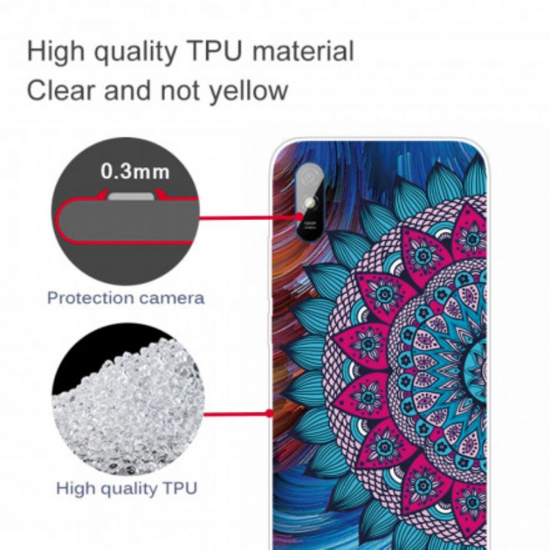 Cover Xiaomi Redmi 9A Mandala Colorato