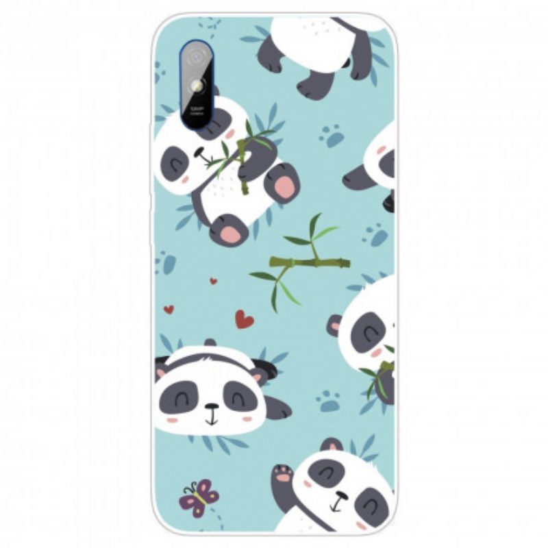 Cover Xiaomi Redmi 9A Mazzo Di Panda