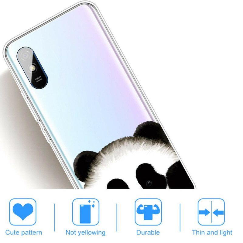 Cover Xiaomi Redmi 9A Panda Senza Soluzione Di Continuità