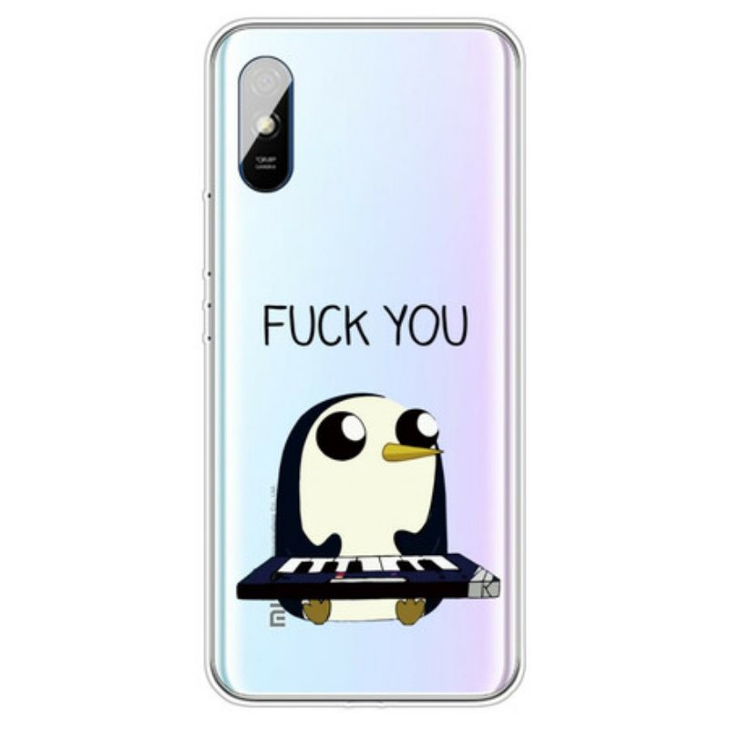 Cover Xiaomi Redmi 9A Pinguino. Vaffanculo