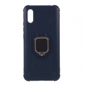 Cover Xiaomi Redmi 9A Stile Ad Anello In Fibra Di Carbonio