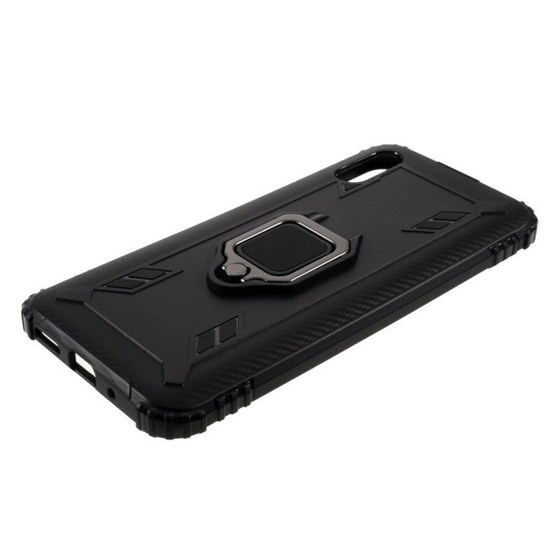 Cover Xiaomi Redmi 9A Stile Ad Anello In Fibra Di Carbonio