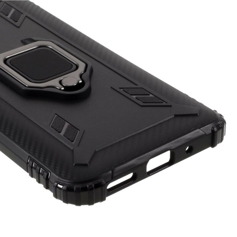 Cover Xiaomi Redmi 9A Stile Ad Anello In Fibra Di Carbonio