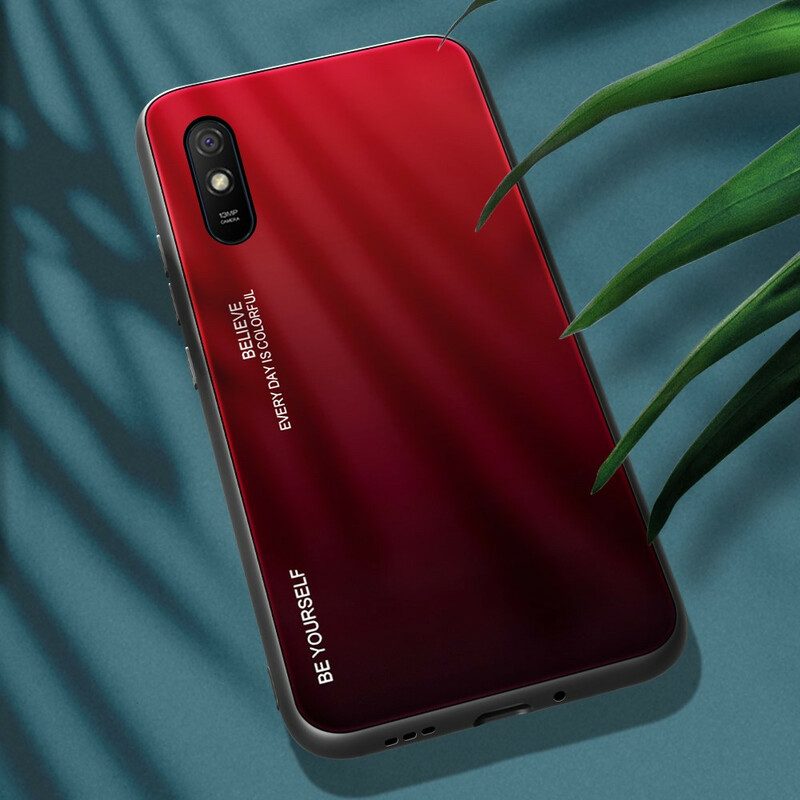 Cover Xiaomi Redmi 9A Vetro Temperato Sii Te Stesso