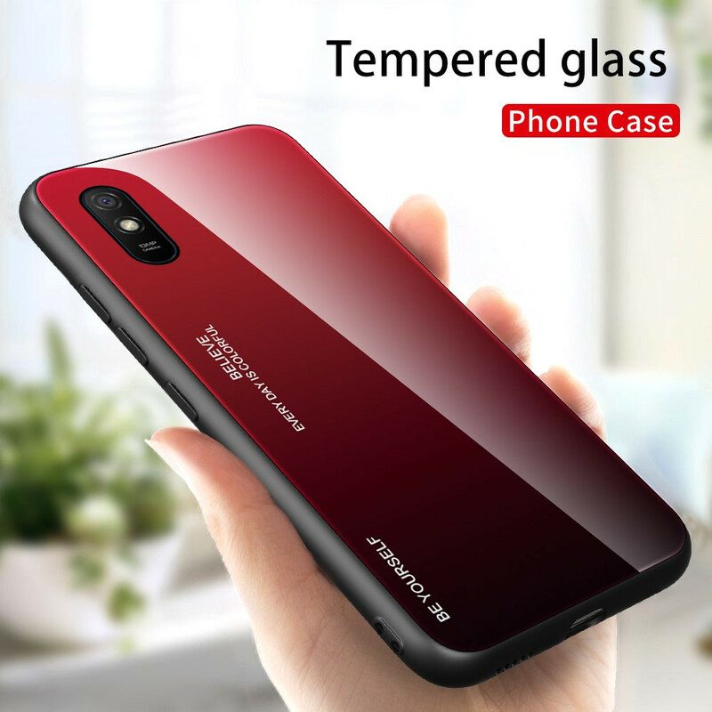 Cover Xiaomi Redmi 9A Vetro Temperato Sii Te Stesso