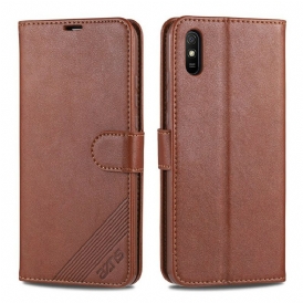 Custodia in pelle Xiaomi Redmi 9A Azns Ecopelle