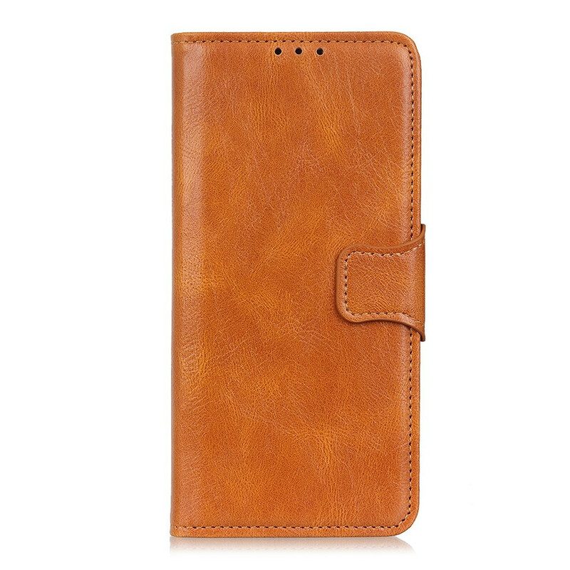 Custodia in pelle Xiaomi Redmi 9A Chiusura Reversibile Effetto Pelle