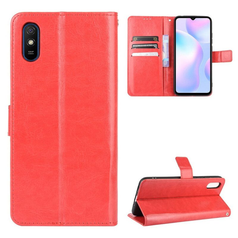 Custodia in pelle Xiaomi Redmi 9A Ecopelle Appariscente