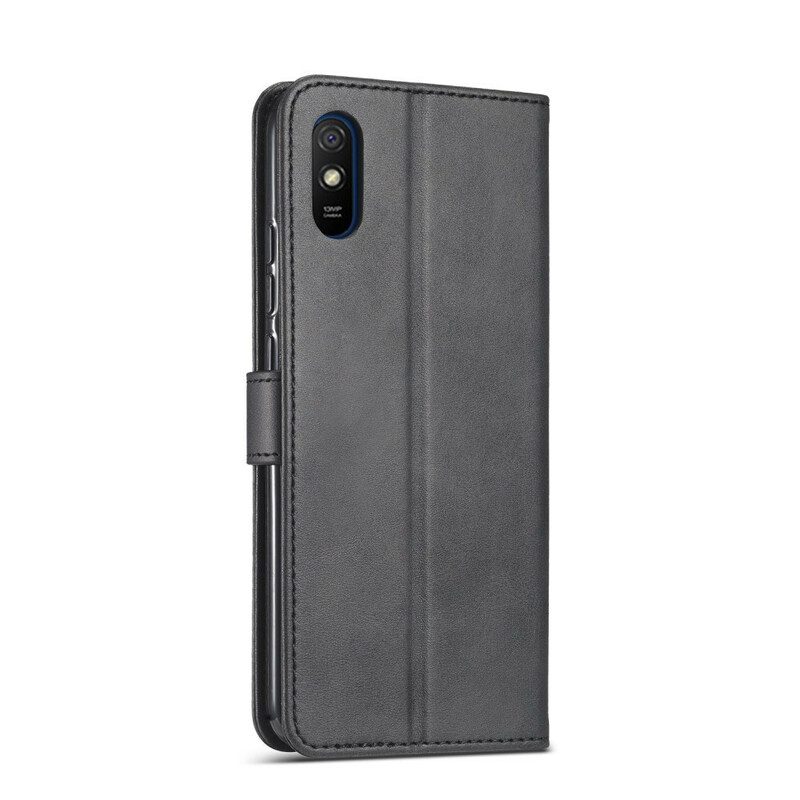 Custodia in pelle Xiaomi Redmi 9A Lc.imeeke Effetto Pelle