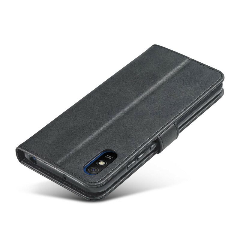 Custodia in pelle Xiaomi Redmi 9A Lc.imeeke Effetto Pelle