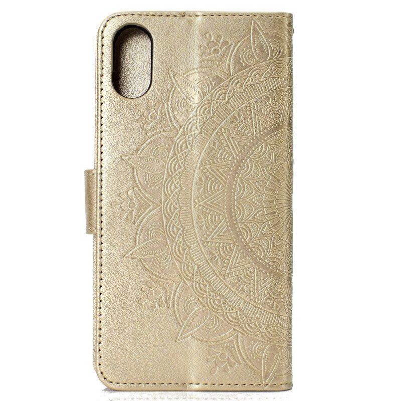 Custodia in pelle Xiaomi Redmi 9A Mandala Del Sole