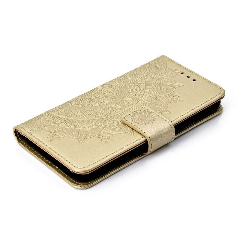 Custodia in pelle Xiaomi Redmi 9A Mandala Del Sole