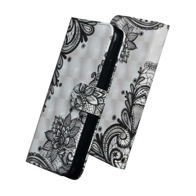 Custodia in pelle Xiaomi Redmi 9A Pizzo Elegante