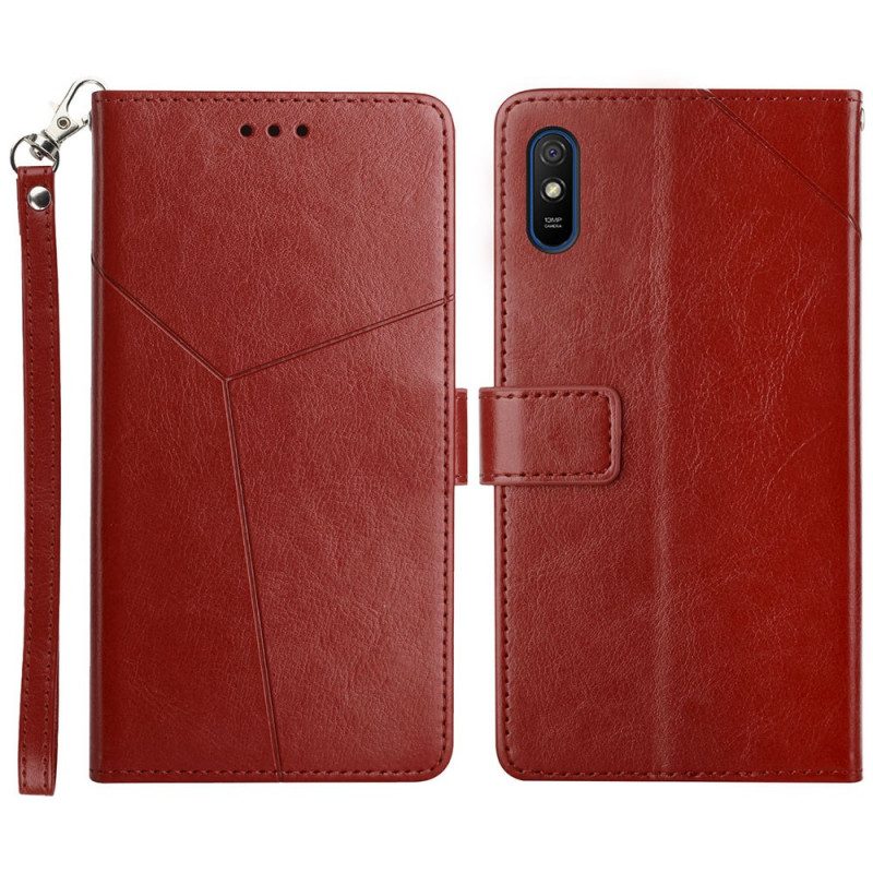 Custodia in pelle Xiaomi Redmi 9A Stile Pelle Geo Y Design