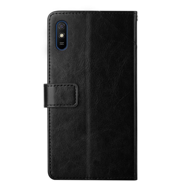 Custodia in pelle Xiaomi Redmi 9A Stile Pelle Geo Y Design