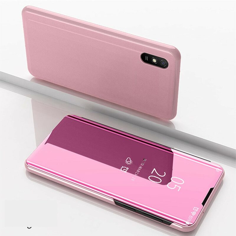 Custodia Xiaomi Redmi 9A Specchio Ed Ecopelle