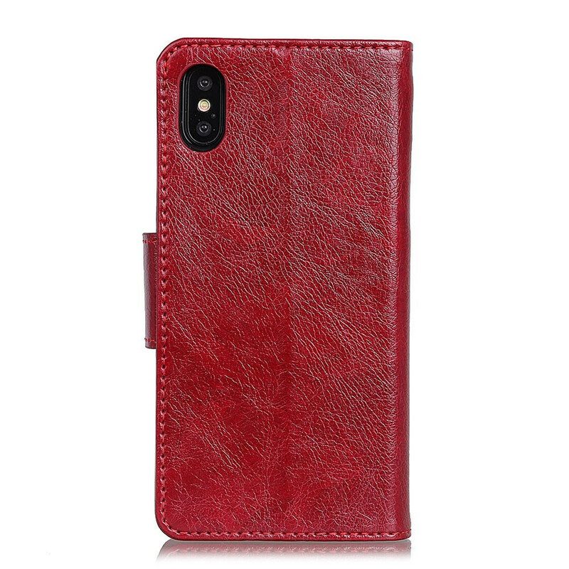 Folio Cover Xiaomi Redmi 9A Crosta Di Nappa