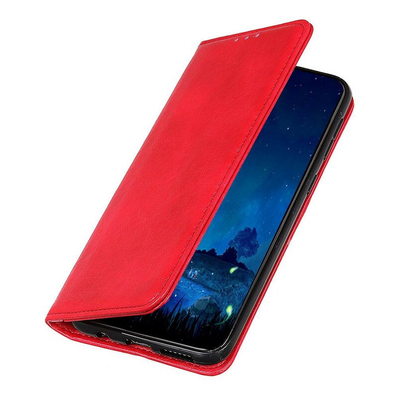 Folio Cover Xiaomi Redmi 9A Custodia in pelle Crosta Di Pelle Testurizzata