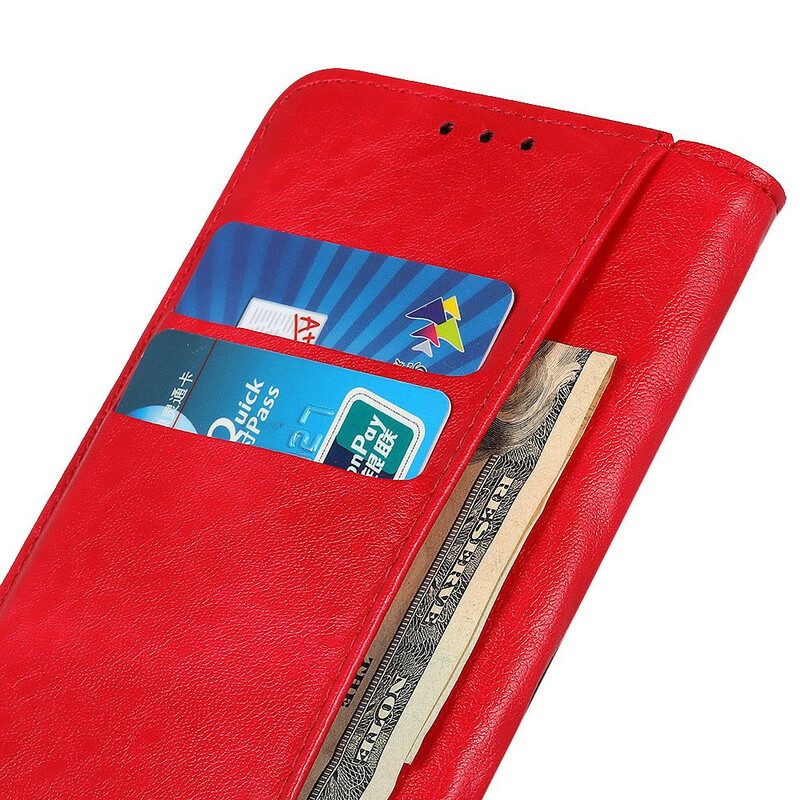 Folio Cover Xiaomi Redmi 9A Custodia in pelle Crosta Di Pelle Testurizzata