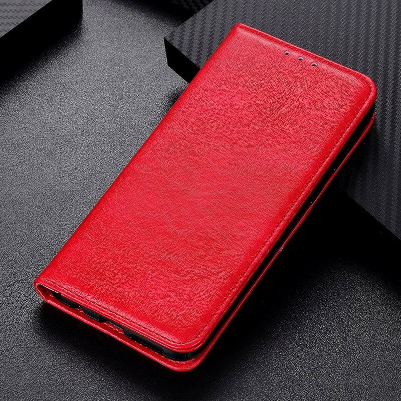 Folio Cover Xiaomi Redmi 9A Custodia in pelle Crosta Di Pelle Testurizzata