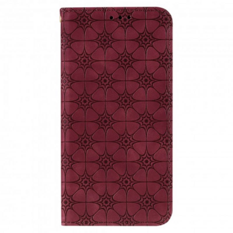 Folio Cover Xiaomi Redmi 9A Custodia in pelle Fiori Barocchi